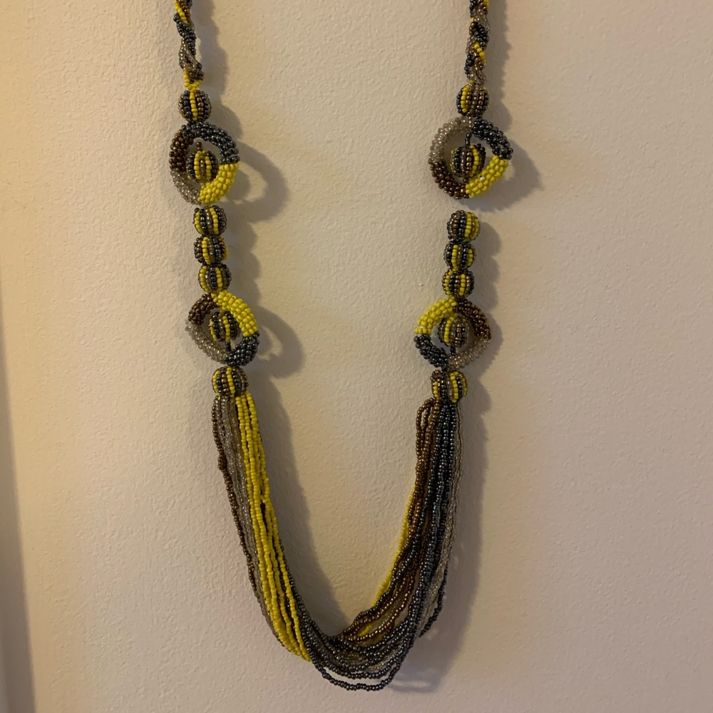 Bohemian Beaded Statement Necklace